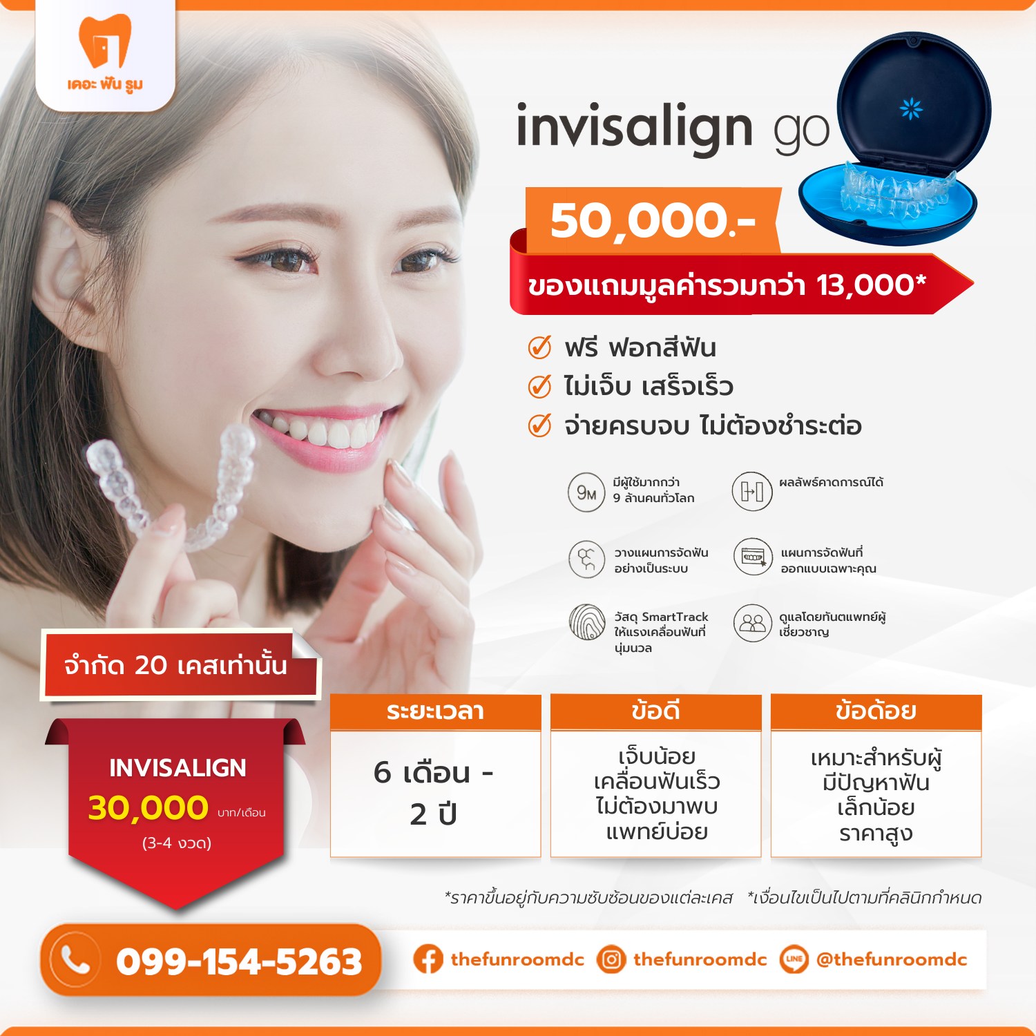 จัดฟันใส Invisalign